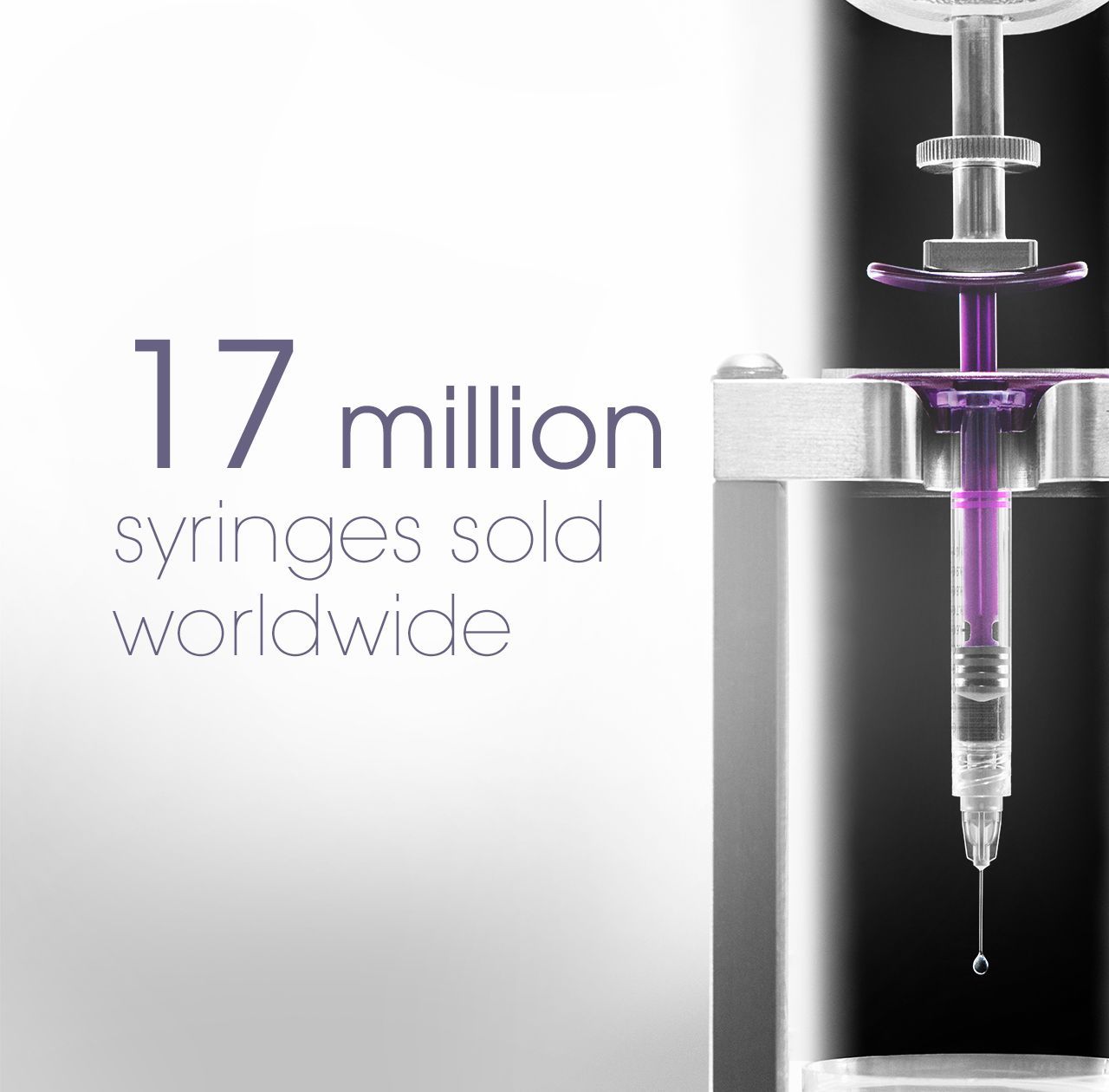 Teoxane - 17 million syringes sold worldwide.