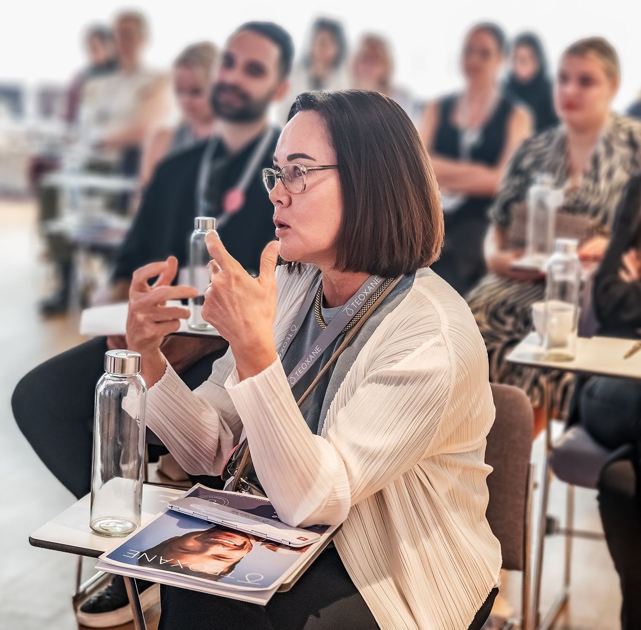 Exchanges with HCP during Teoxane Academy in Geneva