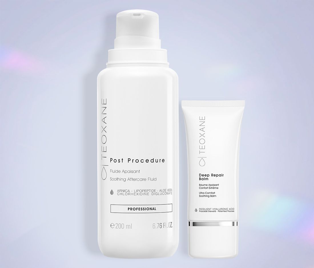 Gamme Post procédure avec les duos Post Procedure et Deep Repair Balm