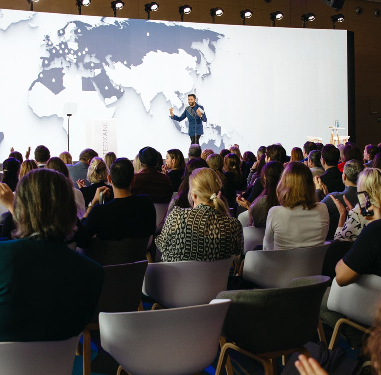 Presentation of Teoxane global footprint during 20 year anniversary event