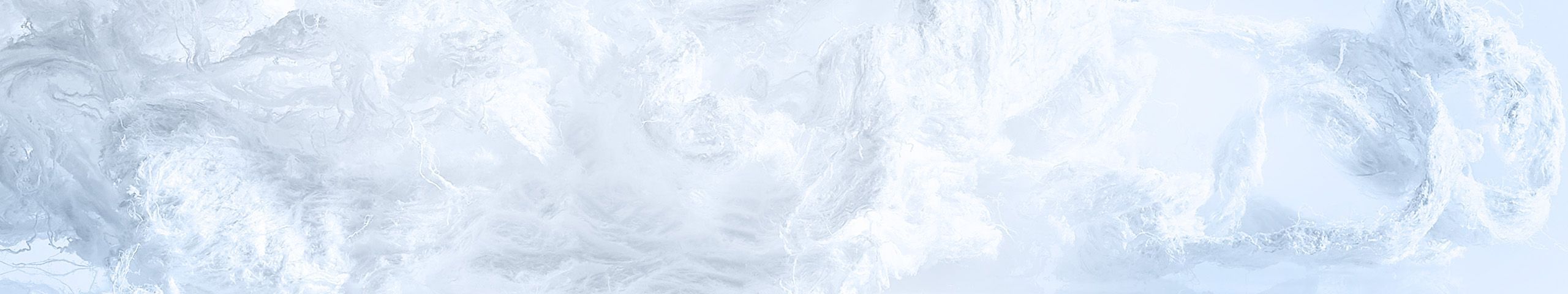 White banner with wave design