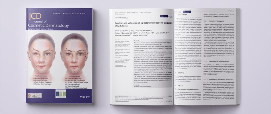 Creation and validation of a photonumeric scale for assessment of lip fullness